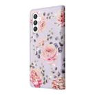 For Samsung Galaxy S25+ 5G Bronzing Painting RFID Leather Phone Case(Pastoral Rose) - 3