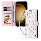 For Samsung Galaxy S25+ 5G Bronzing Painting RFID Leather Phone Case(Flowers World) - 2