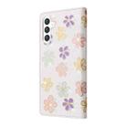 For Samsung Galaxy S25+ 5G Bronzing Painting RFID Leather Phone Case(Bloosoming Flower) - 3