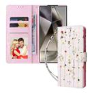 For Samsung Galaxy S25 Ultra 5G Bronzing Painting RFID Leather Phone Case(Flowers World) - 2