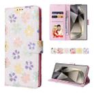 For Samsung Galaxy S25 Ultra 5G Bronzing Painting RFID Leather Phone Case(Bloosoming Flower) - 1