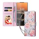 For Samsung Galaxy S23 Ultra 5G Bronzing Painting RFID Leather Phone Case(Pastoral Rose) - 2