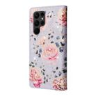 For Samsung Galaxy S23 Ultra 5G Bronzing Painting RFID Leather Phone Case(Pastoral Rose) - 3