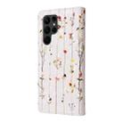 For Samsung Galaxy S23 Ultra 5G Bronzing Painting RFID Leather Phone Case(Flowers World) - 3
