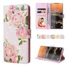 For Samsung Galaxy S23 Ultra 5G Bronzing Painting RFID Leather Phone Case(Rose Flower) - 1