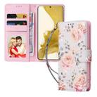 For Samsung Galaxy S23+ 5G Bronzing Painting RFID Leather Phone Case(Pastoral Rose) - 2