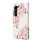 For Samsung Galaxy S23+ 5G Bronzing Painting RFID Leather Phone Case(Rose Flower) - 3