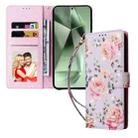 For Samsung Galaxy S25 FE 5G Bronzing Painting RFID Leather Phone Case(Pastoral Rose) - 2