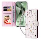 For Samsung Galaxy S25 FE 5G Bronzing Painting RFID Leather Phone Case(Flowers World) - 2