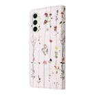 For Samsung Galaxy S25 FE 5G Bronzing Painting RFID Leather Phone Case(Flowers World) - 3