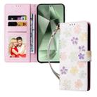 For Samsung Galaxy S25 FE 5G Bronzing Painting RFID Leather Phone Case(Bloosoming Flower) - 2