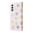 For Samsung Galaxy S25 FE 5G Bronzing Painting RFID Leather Phone Case(Bloosoming Flower) - 3