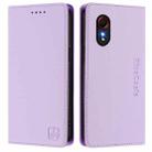 For Samsung Galaxy XCover 5 RC01 Dual-Folded Magnetic Suction RFID Leather Phone Case(Light Purple) - 2