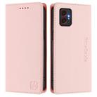 For Samsung Galaxy XCover7 Pro RC01 Dual-Folded Magnetic Suction RFID Leather Phone Case(Pink) - 2