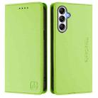 For Samsung Galaxy M14 5G Global RC01 Dual-Folded Magnetic Suction RFID Leather Phone Case(Grass Green) - 2