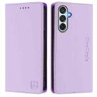 For Samsung Galaxy M15 / F15 5G Global RC01 Dual-Folded Magnetic Suction RFID Leather Phone Case(Light Purple) - 2