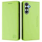For Samsung Galaxy M35 5G RC01 Dual-Folded Magnetic Suction RFID Leather Phone Case(Grass Green) - 2