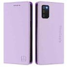 For Samsung Galaxy A03s 164mm RC01 Dual-Folded Magnetic Suction RFID Leather Phone Case(Light Purple) - 2