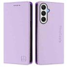 For Samsung Galaxy A05s 4G Global RC01 Dual-Folded Magnetic Suction RFID Leather Phone Case(Light Purple) - 2
