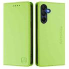 For Samsung Galaxy A16 5G RC01 Dual-Folded Magnetic Suction RFID Leather Phone Case(Grass Green) - 2