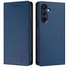 For Samsung Galaxy A16 5G RC01 Dual-Folded Magnetic Suction RFID Leather Phone Case(Dark Blue) - 2