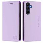 For Samsung Galaxy A26 5G RC01 Dual-Folded Magnetic Suction RFID Leather Phone Case(Light Purple) - 2
