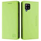 For Samsung Galaxy A42 5G / M42 RC01 Dual-Folded Magnetic Suction RFID Leather Phone Case(Grass Green) - 2