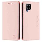 For Samsung Galaxy A42 5G / M42 RC01 Dual-Folded Magnetic Suction RFID Leather Phone Case(Pink) - 2