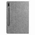 For Samsung Galaxy Tab S8 / Galaxy Tab S7 (2020) T870 Cowhide Texture TPU Tablet Horizontal Flip Leather Case with Holder & Sleep / Wake-Up Function & Pen Slot(Grey) - 2