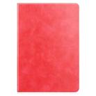 For Samsung Galaxy Tab S8 / Galaxy Tab S7 (2020) T870 Cowhide Texture TPU Tablet Horizontal Flip Leather Case with Holder & Sleep / Wake-Up Function & Pen Slot(Red) - 1