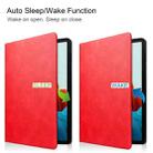 For Samsung Galaxy Tab S8 / Galaxy Tab S7 (2020) T870 Cowhide Texture TPU Tablet Horizontal Flip Leather Case with Holder & Sleep / Wake-Up Function & Pen Slot(Red) - 4