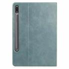 For Samsung Galaxy Tab S8 / Galaxy Tab S7 (2020) T870 Cowhide Texture TPU Tablet Horizontal Flip Leather Case with Holder & Sleep / Wake-Up Function & Pen Slot(Green) - 2
