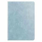 For Samsung Galaxy Tab S8 / Galaxy Tab S7 (2020) T870 Cowhide Texture TPU Tablet Horizontal Flip Leather Case with Holder & Sleep / Wake-Up Function & Pen Slot(Sky Blue) - 1