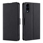 For Fujitsu Arrows We2 Ultra-thin Voltage Side Buckle Horizontal Flip Leather Phone Case(Black) - 1