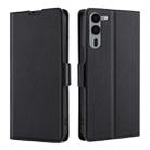 For Fujitsu Arrows We2 Plus Ultra-thin Voltage Side Buckle Horizontal Flip Leather Phone Case(Black) - 1