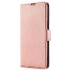 For Redmi Note 14S 4G Ultra-thin Voltage Side Buckle Horizontal Flip Leather Phone Case(Rose Gold) - 2
