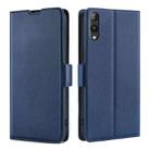 For Rakuten Hand 5G Ultra-thin Voltage Side Buckle Horizontal Flip Leather Phone Case(Blue) - 1