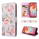 For Samsung Galaxy A04e Bronzing Painting RFID Leather Phone Case(Pastoral Rose) - 1