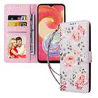 For Samsung Galaxy A04e Bronzing Painting RFID Leather Phone Case(Pastoral Rose) - 2