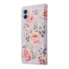 For Samsung Galaxy A04e Bronzing Painting RFID Leather Phone Case(Pastoral Rose) - 3