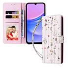 For Samsung Galaxy A16 5G Bronzing Painting RFID Leather Phone Case(Flowers World) - 2