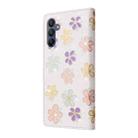 For Samsung Galaxy A16 5G Bronzing Painting RFID Leather Phone Case(Bloosoming Flower) - 3