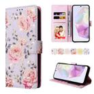 For Samsung Galaxy A26 5G Bronzing Painting RFID Leather Phone Case(Pastoral Rose) - 1