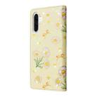 For Samsung Galaxy A26 5G Bronzing Painting RFID Leather Phone Case(Yellow Daisy) - 3