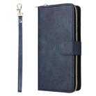 For Samsung Galaxy S25 Ultra 5G 9-Card Slots Zipper Wallet Bag Leather Phone Case(Blue) - 2