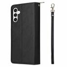 For Samsung Galaxy S25 FE 5G 9-Card Slots Zipper Wallet Bag Leather Phone Case(Black) - 3