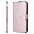 For Samsung Galaxy A26 5G 9-Card Slots Zipper Wallet Bag Leather Phone Case(Rose Gold) - 2