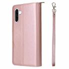 For Samsung Galaxy A26 5G 9-Card Slots Zipper Wallet Bag Leather Phone Case(Rose Gold) - 3