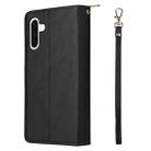 For Samsung Galaxy A56 5G 9-Card Slots Zipper Wallet Bag Leather Phone Case(Black) - 3