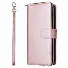 For Samsung Galaxy A56 5G 9-Card Slots Zipper Wallet Bag Leather Phone Case(Rose Gold) - 2